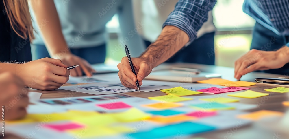 Multi person business meeting scenario Multi person business meeting scenario