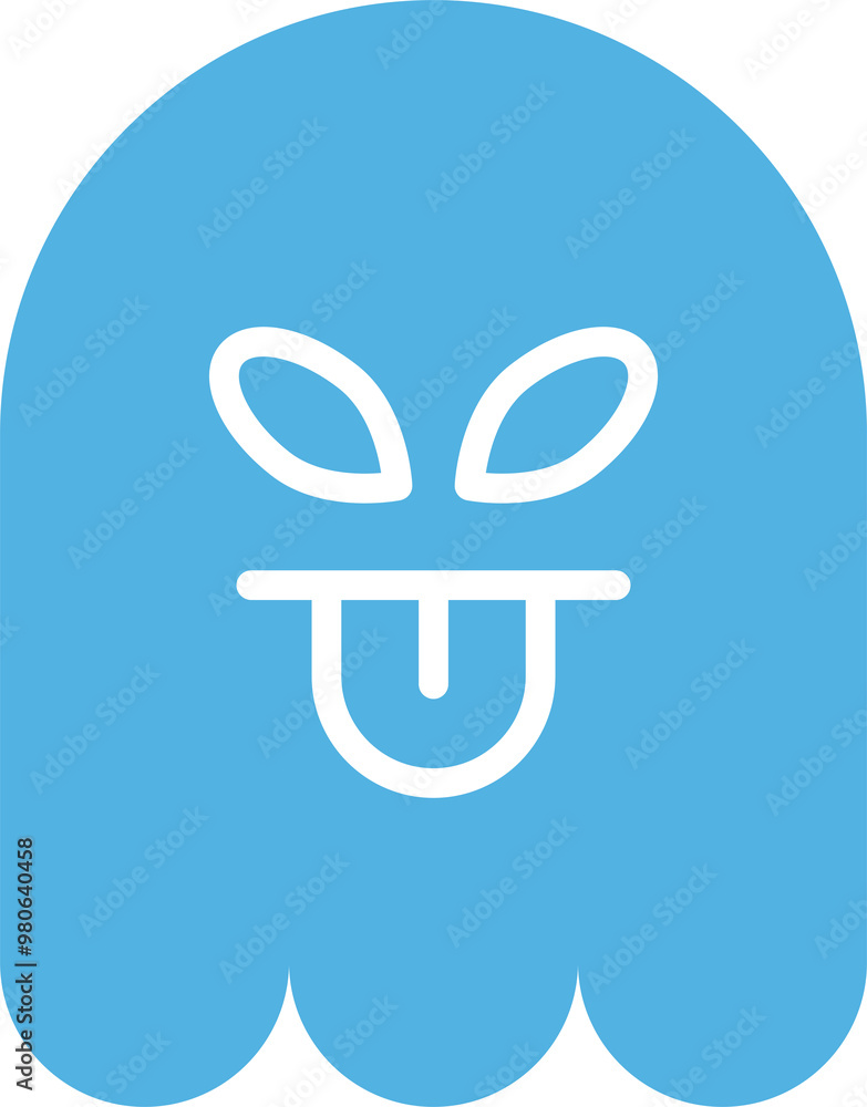Cute and Cheeky Ghost Emoticon
Cute and Cheeky Ghost Emoticon