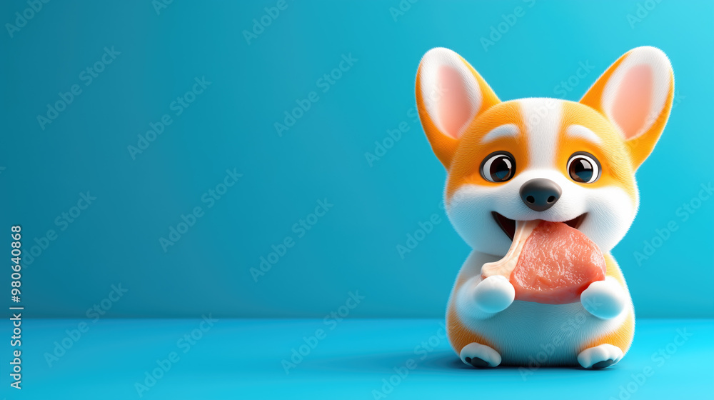 corgi eat meat corgi eat meat