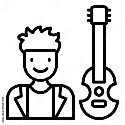 Musician icon style