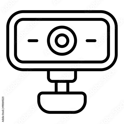 Webcam line icon