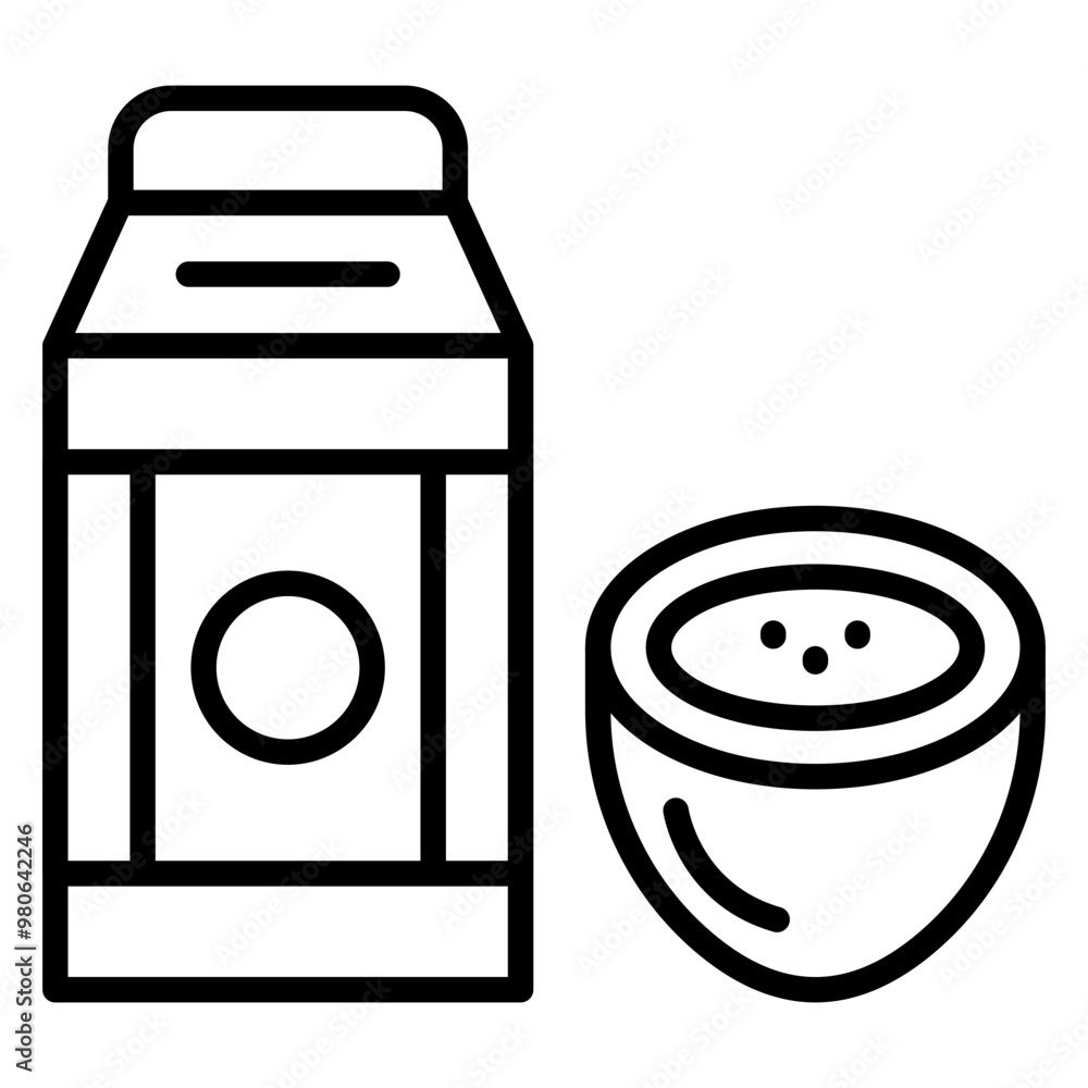Coconut Milk icon style