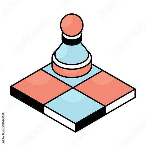 Creative design icon of chessboard 
