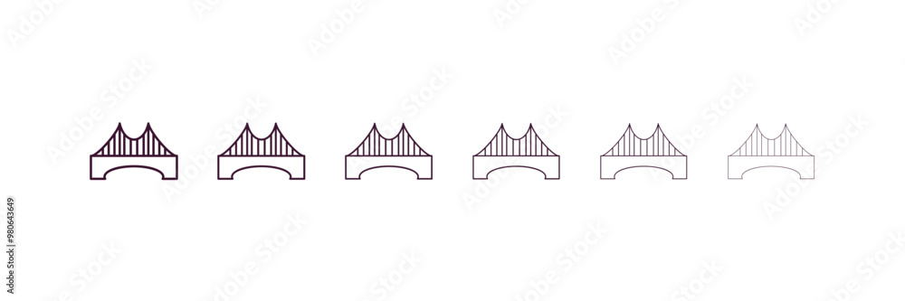 white paper outline icon. Linear vector from user interface concept. 6 different line style white paper icon included thin, light, regular, medium, bold, black white paper outline icon. Linear vector from user interface concept. 6 different line style white paper icon included thin, light, regular, medium, bold, black