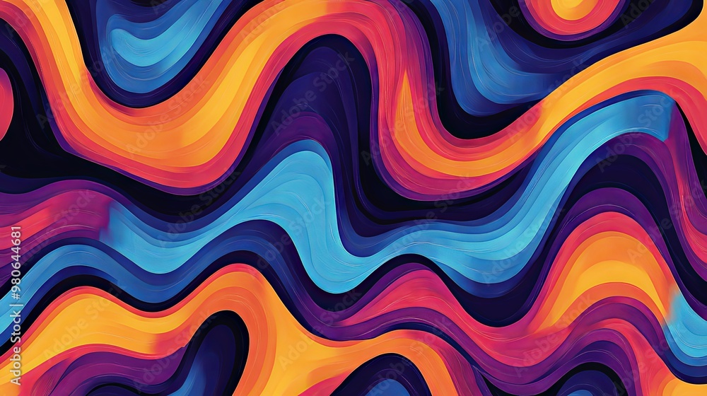 Seamless vector pattern pack wavy trippy psychedelic groovy lines Seamless vector pattern pack wavy trippy psychedelic groovy lines