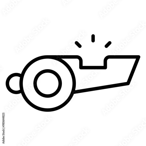 Whistle icon style