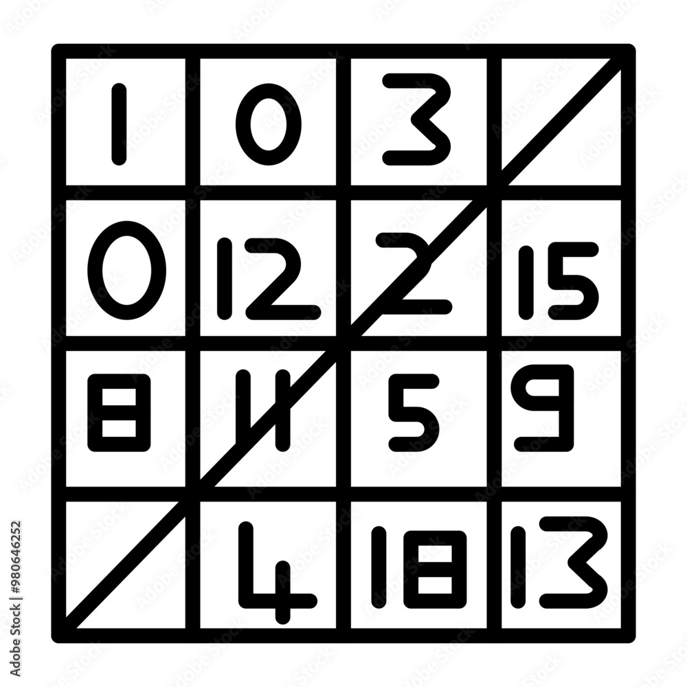 Bingo icon style Bingo icon style