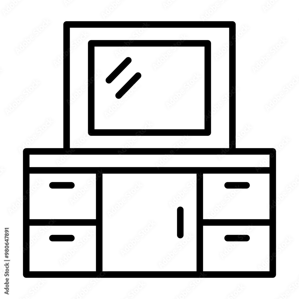 Dressing Table icon style Dressing Table icon style