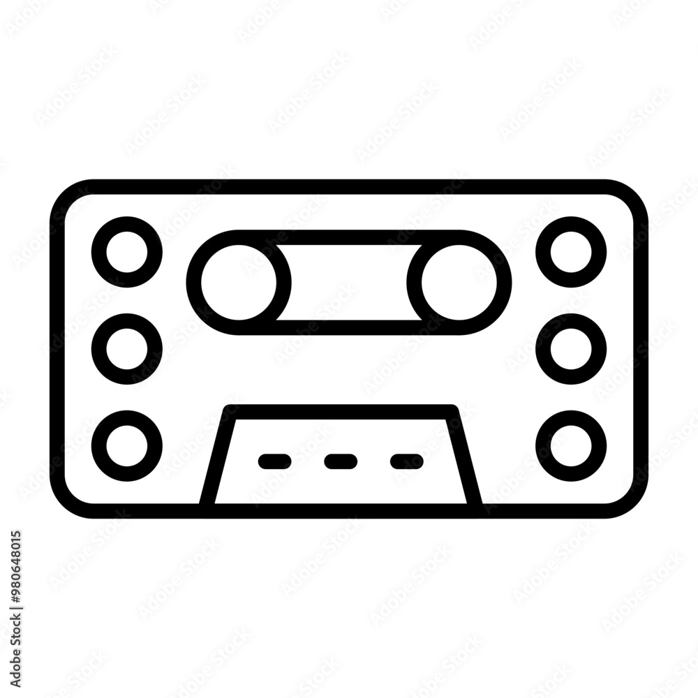 Cassettte icon style Cassettte icon style