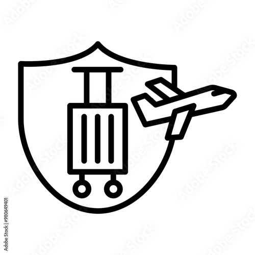 Travel Insurance icon style