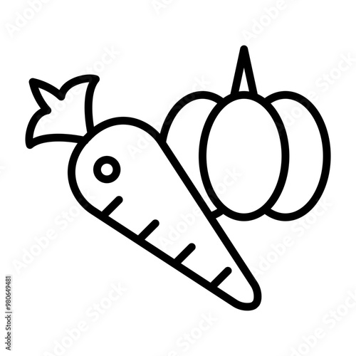 Vegetarian icon style