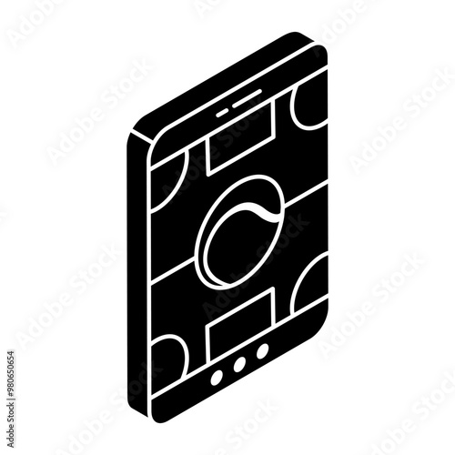 Trendy design icon of mobile sport 