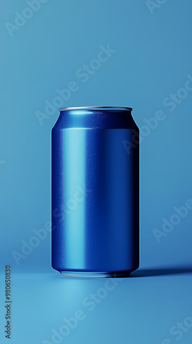 Refreshing blue can design