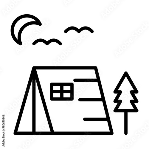 Campsite icon style