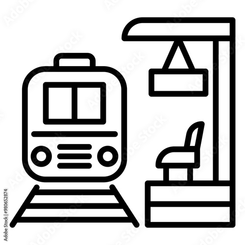 Train Platform icon style