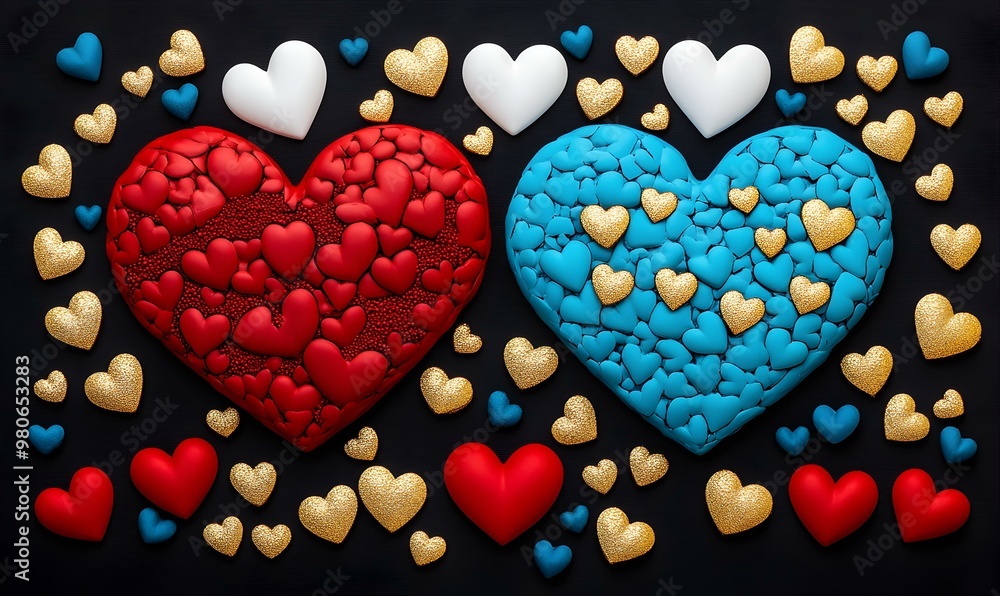 Interwoven Hearts, a visual representation of profound empathy, showcasing interconnected hearts symbolizing unity and compassion. Interwoven Hearts, a visual representation of profound empathy, showcasing interconnected hearts symbolizing unity and compassion.