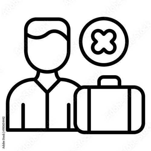 Unemployed icon style