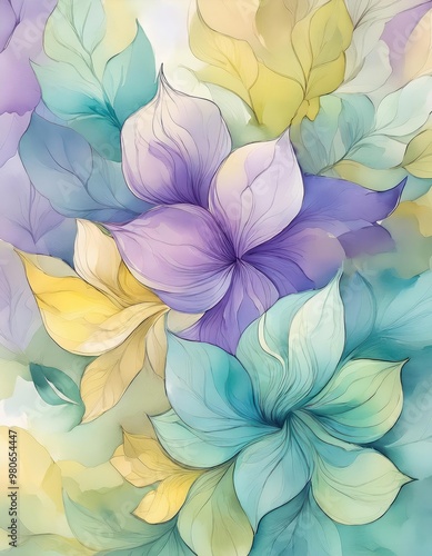 Watercolor flower illustration