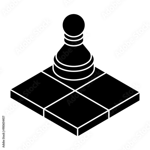 Creative design icon of chessboard 