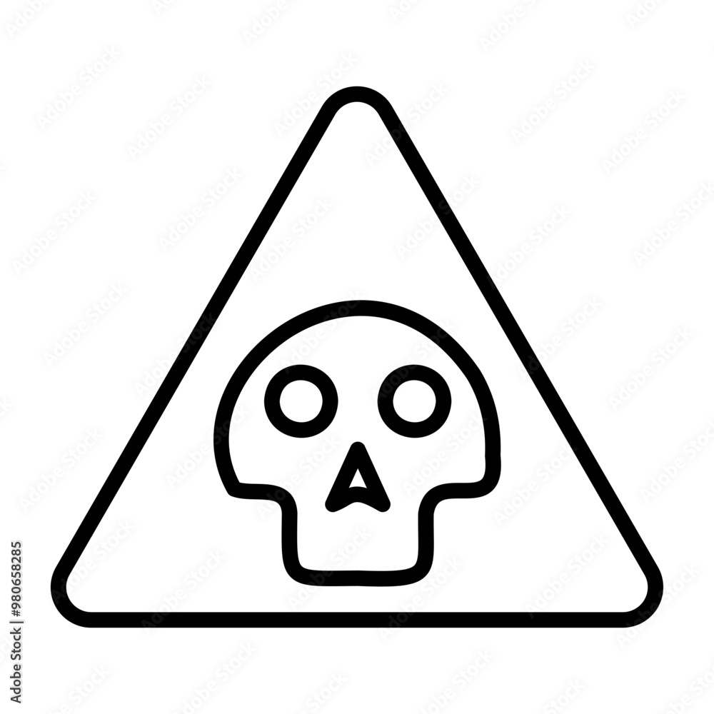 Obraz premium Danger Zone icon style