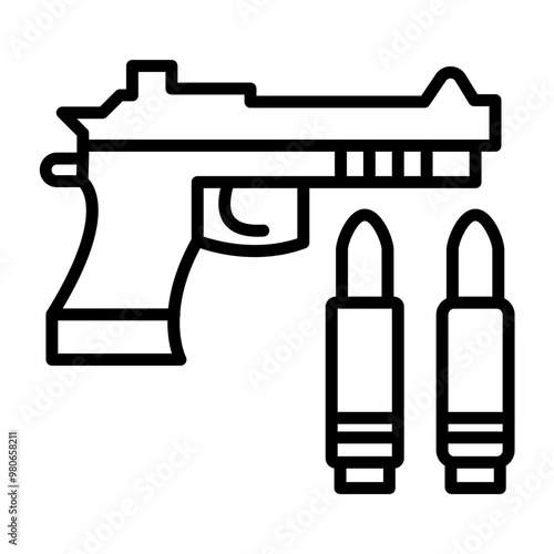 Gun icon style
