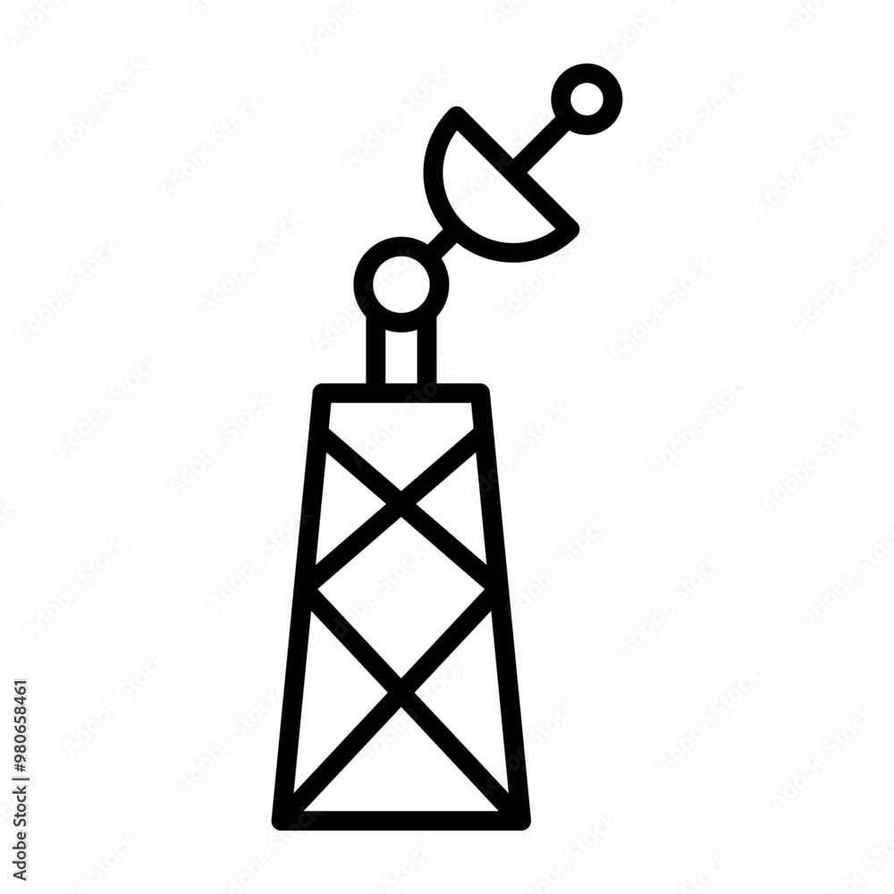 Satellite Tower icon style Satellite Tower icon style