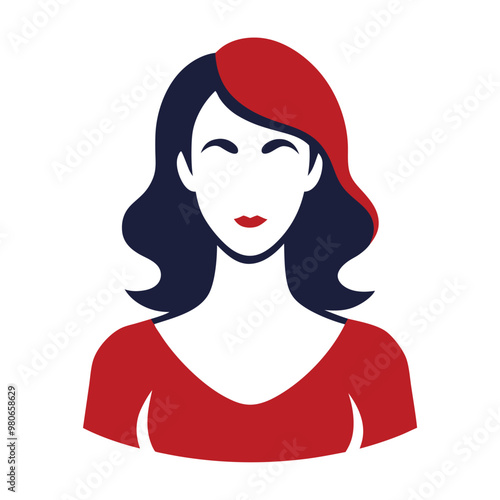 woman icon silhouette design vector