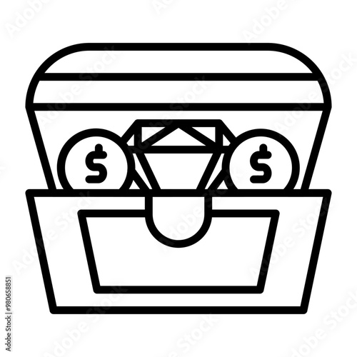 Treasure Chest icon style