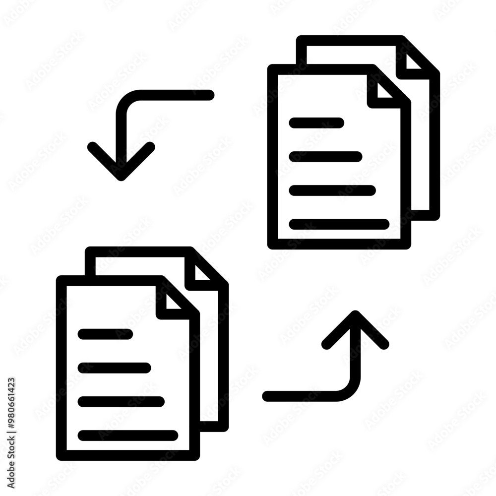 Files Exchange icon style Files Exchange icon style