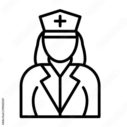 Paramedic Female icon style