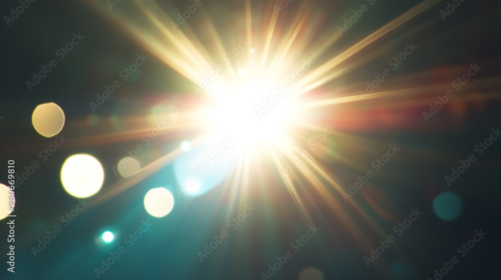 Obraz premium . Bright neon rays and glowing lines. 