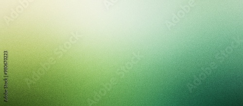 Natural Green Gradient Background with a Grainy Texture