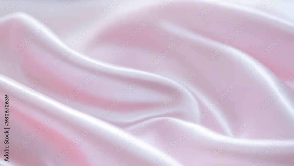 Obraz premium Soft pink silk fabric with smooth, flowing texture
