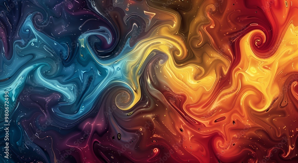 Colorful Abstract Fluid Motion Colorful Abstract Fluid Motion