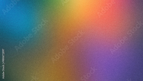 Multicolored Gradient Background with a Grainy Texture