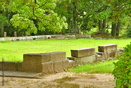 Hiroshima; Japan - august 6 2024 : castle park photo