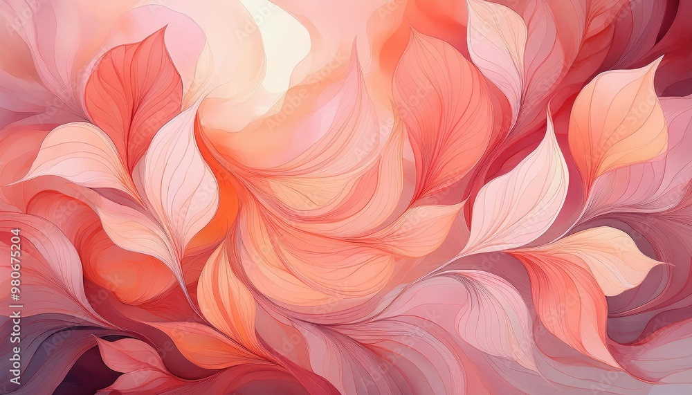 Abstract pink and red petals Abstract pink and red petals