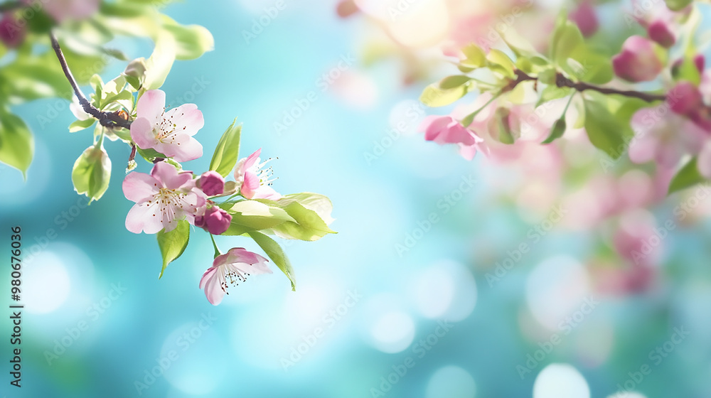 Watercolor pink tulips spring flowers in the grass background with empty space for text.
Watercolor pink tulips spring flowers in the grass background with empty space for text.