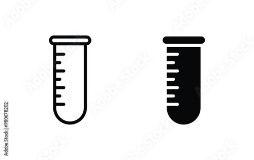 test tube, medical test tube sign vector