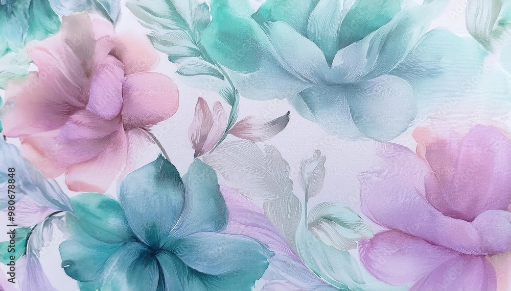 Delicate watercolor flowers Delicate watercolor flowers