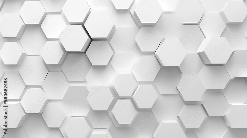 A white background with a pattern of hexagons A white background with a pattern of hexagons