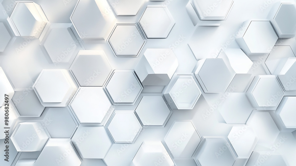 A white background with a pattern of hexagons A white background with a pattern of hexagons