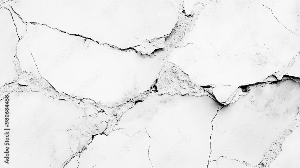 Fototapeta premium White Plaster Wall Seamless Texture Background