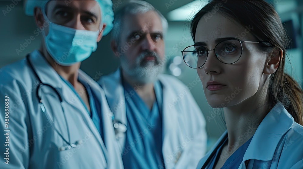 Colleagues consulting in medical hospital. Colleagues consulting in medical hospital.