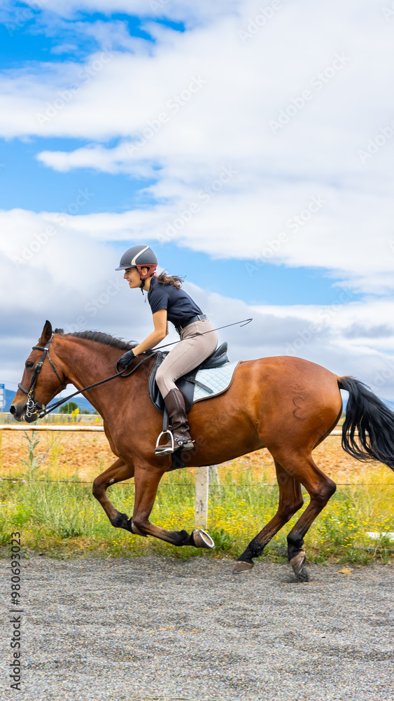 Obraz premium horse and rider