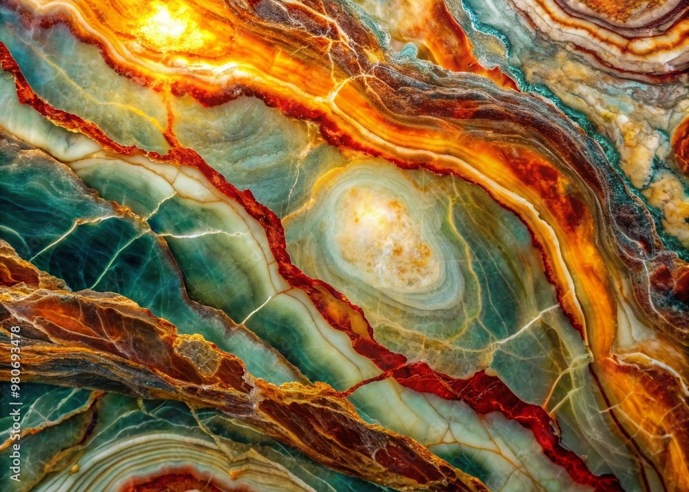 Vibrant colorful abstract marble pattern featuring intricate veining and swirling shapes, showcasing a mesmerizing stone texture with stunning play of light and shadows. Vibrant colorful abstract marble pattern featuring intricate veining and swirling shapes, showcasing a mesmerizing stone texture with stunning play of light and shadows.