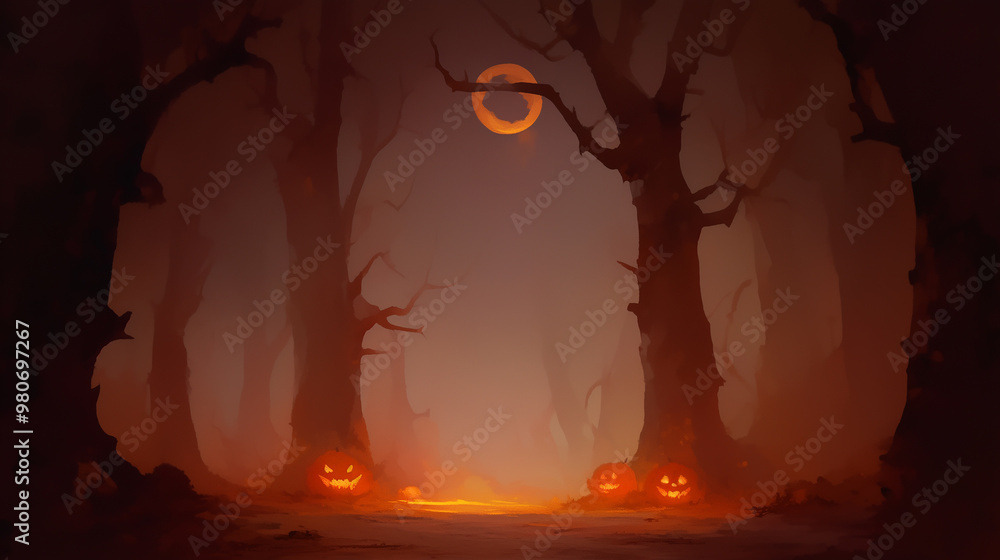 Spooky Halloween Night Background Illustration
Spooky Halloween Night Background Illustration
