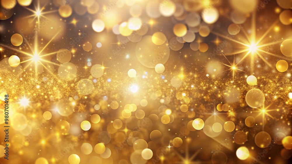 Luxurious gold sparkle bokeh background with soft, shimmering lights and delicate circular patterns, evoking a sense of opulence, glamour, and festive celebration atmosphere. Luxurious gold sparkle bokeh background with soft, shimmering lights and delicate circular patterns, evoking a sense of opulence, glamour, and festive celebration atmosphere.