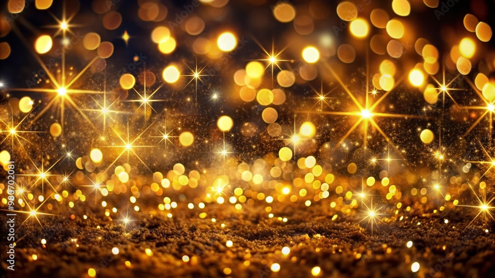 Vibrant golden bokeh lights sparkle against a dark background, creating a magical and festive atmosphere, perfect for Christmas and holiday season celebrations and decorations. Vibrant golden bokeh lights sparkle against a dark background, creating a magical and festive atmosphere, perfect for Christmas and holiday season celebrations and decorations.
