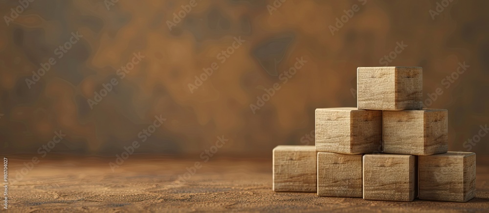 A symbolic special order message on wooden blocks against a brown backdrop with copy space for an image A symbolic special order message on wooden blocks against a brown backdrop with copy space for an image